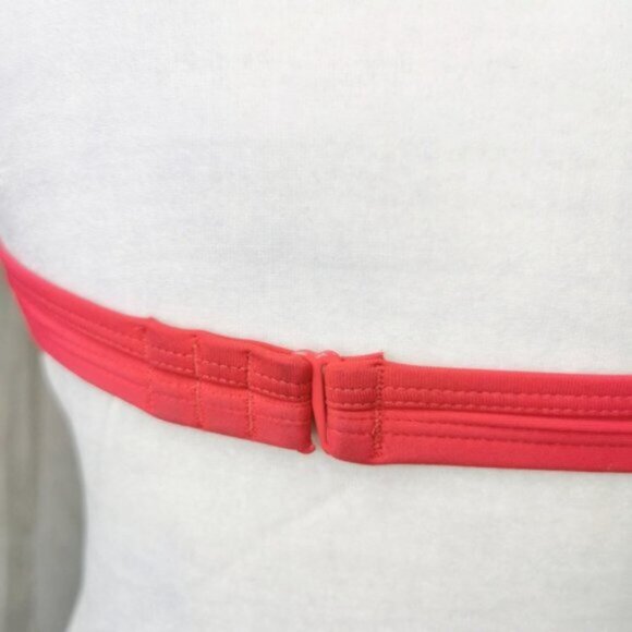 32B Aerie swim red bikini top with bow ties - Picture 3 of 6